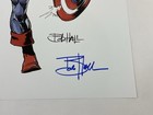 Captain America 11x17 Poster Print Signed Artist Bob Hall Jsa Authenticated     