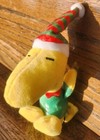 Fetch For Pets Peanuts 6  Christmas  woodstock  Squeaky Plush Pet Toy