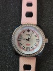 Zodiac Seadragon Watch Pink Band 7 5  Wrist Fresh Battery 