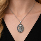 Hecate Triple Goddess Necklace 925 Sterling Silver Wiccan Pagan Pendant Boxed