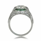 Round Cut 3 30 Ct White Diamond Art Deco Antique Vintage Wedding Ring 925 Silver