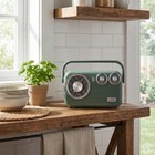 Retro Portable Am fm Bluetooth Radio Green - Hearth   Hand With Magnolia