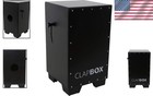 Versatile Cajon Drum Box - Oak Wood  H 20   Snare-enhanced Sound     Black Finish