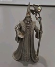 Perth Pewter Dragon Staff Opalescenseorbs Wizard  fa85 1990 Missing One Orb 4 5 