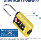 2 Pack Tsa Approved Luggage Locks  Combination Travel Padlock  3-digit Waterp   