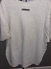 Fear Of God Essentials Heather Gray Oversized Logo Tee Shirt