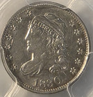 1830 Capped Bust Half Dime H10c Pcgs Au-53-rare Grade-looks Better-nice Original