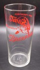 Vintage Mlb Souvenir 16oz Beer Glass Milwaukee Braves san Francisco Giants
