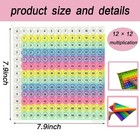Rainbow Multiplication  Table Pop 22 86mm X X 0 9 Inches  Multicolor 