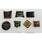 Vintage 80s Enamel Pin Lot 17pc Adult Humor Drinking Biker Novelty Jack Daniels