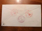 Us Stamp Fancy Cancel Cover Mexican Figure 3 Strikes Purple Mexico Ill Loso 1930