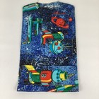 Vintage Retro Space Rocket Ships Fabric Hanging Organizer Atomic Mid Century