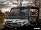 Superatv Scratch Resistant Flip Vent dark Tint Windshield For Can-am Defender