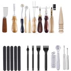 Classic Leather Craft Tools Kit Stitching Sewing Beveler Punch Cutter Knife Tool