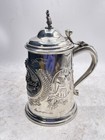Anheuser Busch 150th Anniversary Pewter Stein  5860 Of 7000 Silver Barware Mug