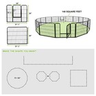 24 Inch 16 Panel Heavy Duty Metal Pet Dog Playpen Kennel Exercise Fence Cage