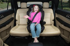 Booster Car Seat Toddler Unisex Kid Purple 2-in-1 Rosette Forward-facing Harness
