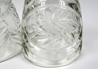 4 Pc  Pinwheel Vintage 1 75  Fitter Clear Glass Sconch Ceiling Fan Light Globes