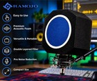 High-density Foam Microphone Isolation Shield For Podcasting   Recording Studio