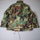 Vtg Usgi Us Army Surplus M65 Field Jacket Woodland Camo Cold Coat Large Short