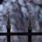 2 Pcs Finials For Gates Outdoor Fence Decor Top Metal Spike Decoration Garden