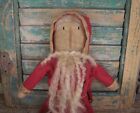 Primitive Santa Doll  Grungy Handmade Rustic Christmas Decor