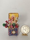 Artisan Rhinestone Christmas Decorations Box 1 12 Dollhouse Signed Miniature