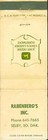 John Deere Matchbook Cover 2 Leg Lawn   Garden Rabenbergs Selby Sd