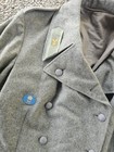 Ww2 Wwii Original Swiss Army Wool Overcoat Military 1943 Sz Large 