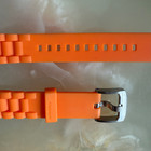 Authentic Tag Heuer Formula 1 Orange Rubber Watch Strap Band 17mm Buckle Bt0708