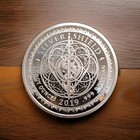2019 Silver Shield Throat Chakra 5oz  999 Silver Proof Box  Coa  122 Of 141 Rare