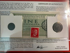 World War Ii Certified Two German Coins 1 10 Rp   1 Reichsmark Bill   Stamp