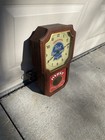 Rare Unique Vintage 1960 s Pabst Blue Ribbon Beer Wooden Wall Clock Bar Sign
