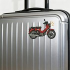 Vintage Red Motorcycle Vinyl Sticker For Car Laptop Skateboard Luggage Retro