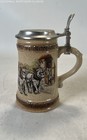 Vintage Gerz Made In Germany Beer Stein Solid Pewter Lid