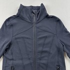 Ivivva Athletica Lululemon Jacket Track Girls 6 Black Performance Gym Full Zip