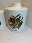 Vintage Ransburg Cannister Set 4 Pc  Flour Sugar Coffee Tea  Canister Set