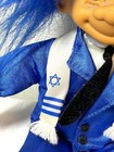 Bar Mitzvah Russ Berrie Troll Doll Jewish Rabbi Blue   White No Cap