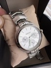 Seiko Quartz Chronograph Men   s Watch Silver Dial Stainless Steel Bracelet Workin
