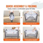 Baby Bassinet Bedside Crib 77 Lbs Load Capacity Foldable Sleeper Newbors Bed