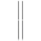 Alera Sw59po36bl 36  Stackable Posts For Wire Shelving - Black  4 pk  New