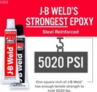 Strongest Metal Steel Aluminum Bond Adhesive Cold Weld Reinforced Epoxy Glue 2oz