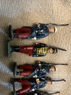 Britains Ltd Vintage Lead French Infantry From Set Soldiers Lot Of 6 C1950 s
