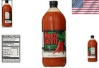 32oz Red Devil Hot Sauce - Perfect Spice For Every Dish  800-1200 Scoville