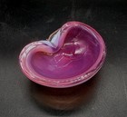 Mcm Murano Seguso Pink   White Opalescent Alabastro Sommerso Ashtray Bowl