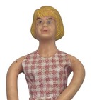 Vintage German Caco Girl Woman Miniature Dollhouse Posable Doll Toy 4 