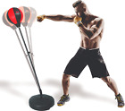 Punching Bag With Stand     Includes Boxing Gloves  Elastic Wrist Wraps And