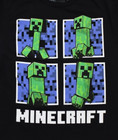 Minecraft Youth Boys Minecraft Creeper Long Sleeve Black Shirt New Xxs-xl