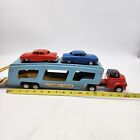 Vintage Y4935 Tin Toy Car Carrier With 2 Cars Made In Japan  read Description 