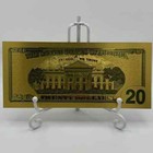  20 Twenty Dollar Jackson Bill Novelty Gold Banknote - Novelty Collectable Only 